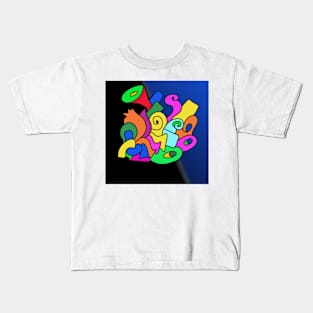 Psychedelic Shapes Kids T-Shirt